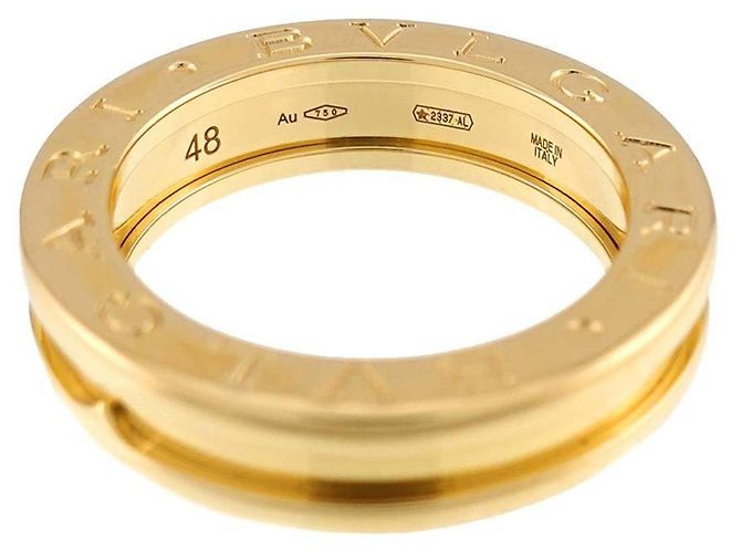 Bulgari Anello Bvlgari B-ZERO1 a 1 banda in oro giallo 18K - vista 3