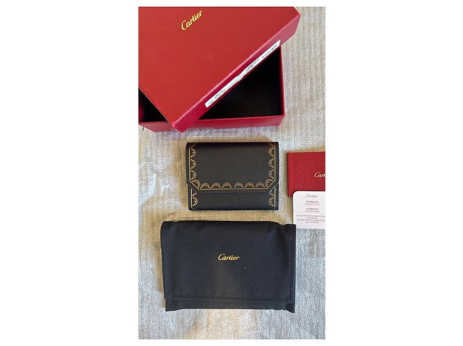 Cartera Cartier Guirlande de piel Negro - vista 2
