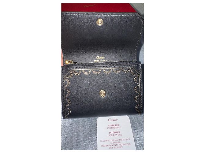 Cartera Cartier Guirlande de piel Negro - vista 5