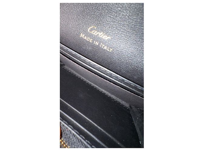 Cartera Cartier Guirlande de piel Negro - vista 8