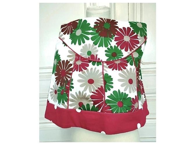Autre Marque Smash Gonna Pop Blithe a fiori Marrone Bianco Rosso Beige Verde - vista 10
