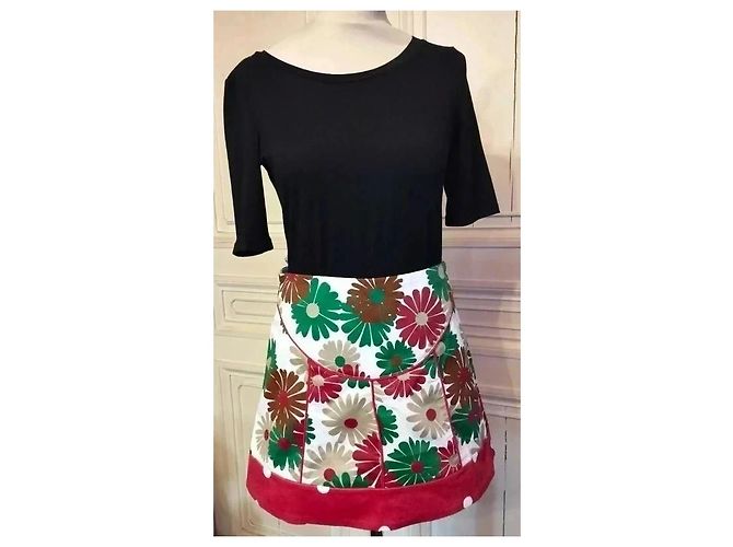 Autre Marque Smash Gonna Pop Blithe a fiori Marrone Bianco Rosso Beige Verde - vista 12