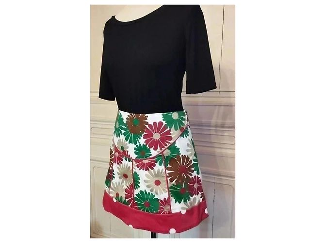 Autre Marque Smash Gonna Pop Blithe a fiori Marrone Bianco Rosso Beige Verde - vista 3