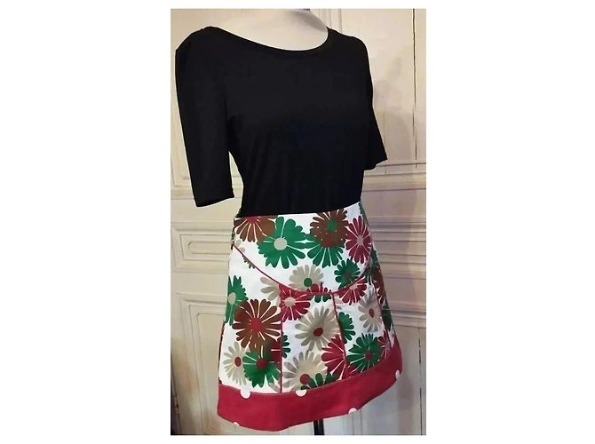 Autre Marque Smash Gonna Pop Blithe a fiori Marrone Bianco Rosso Beige Verde - vista 7