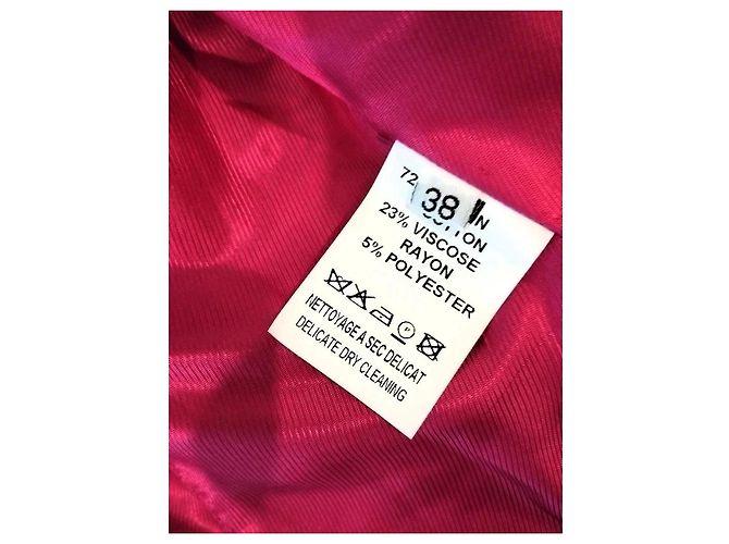Autre Marque Nathalie Garçon Bestickte Baumwolljacke Basque Schwarz Pink Weiß Rot - Ansicht 10