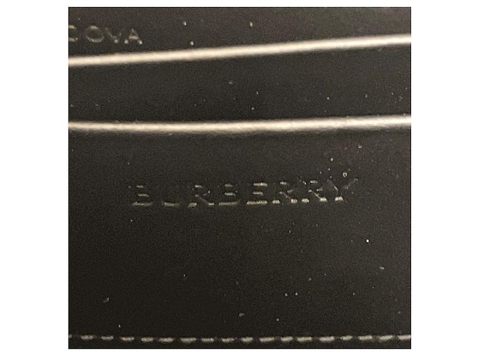 Clutch Burberry in pelle di vitello Blu navy - vista 4