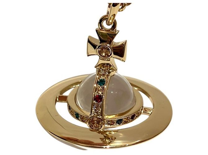 Collana con pendente Small Orb Vivienne Westwood D'oro - vista 2