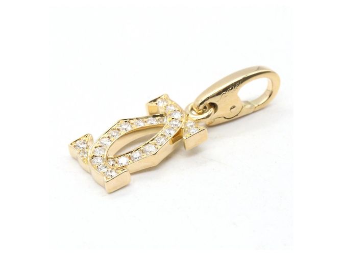 Cartier 2C Charm Diamantenhalskette Golden - Ansicht 4