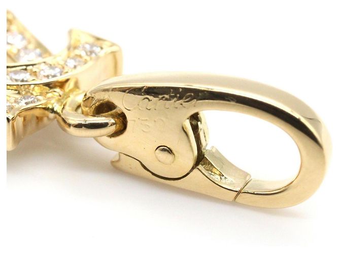 Cartier 2C Charm Diamantenhalskette Golden - Ansicht 5