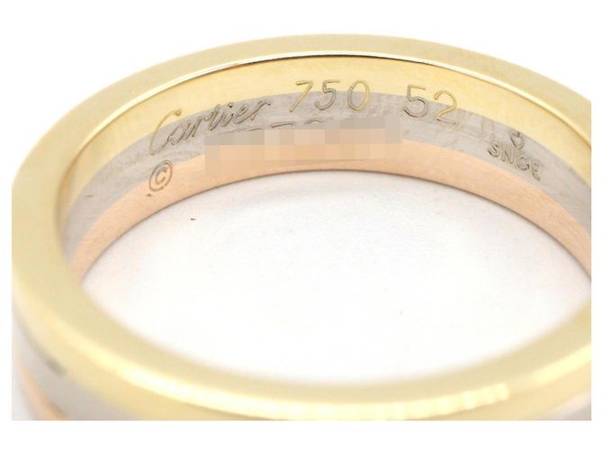 Anello Cartier Vendome in oro 18K tricolore Argento D'oro - vista 3