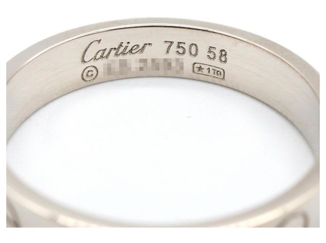 Anello Cartier Love in oro bianco 18K Argento - vista 3