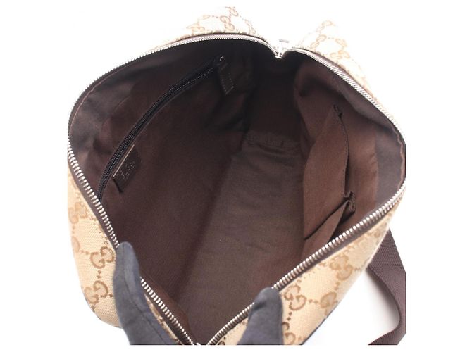 Gucci GG Canvas Schultertasche Braun Beige - Ansicht 3
