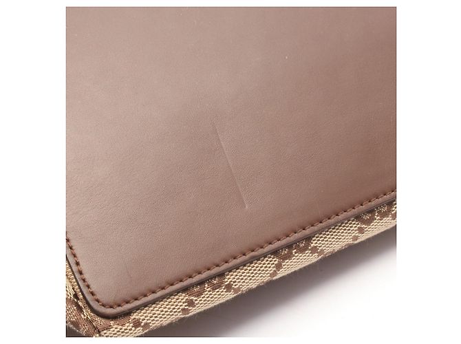 Borsa Tote Gucci GG Canvas Marrone Beige - vista 7