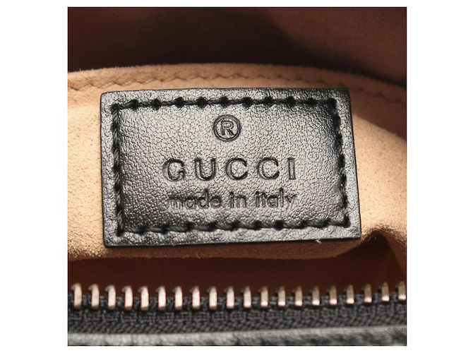 Borsa Mini Gucci GG Marmont Matelassé Nero - vista 4