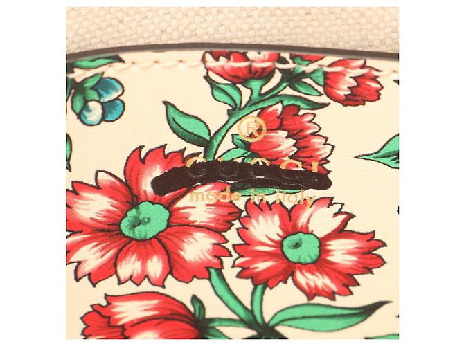 Borsa Gucci GG Marmont con stampa cuori e fiori Multicolore Crudo - vista 4