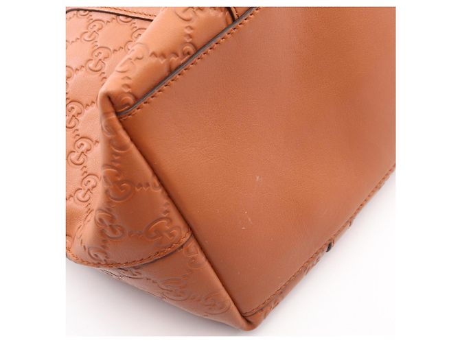 Borsa Tote 2-Way Gucci Interlocking G Guccissima Marrone - vista 5