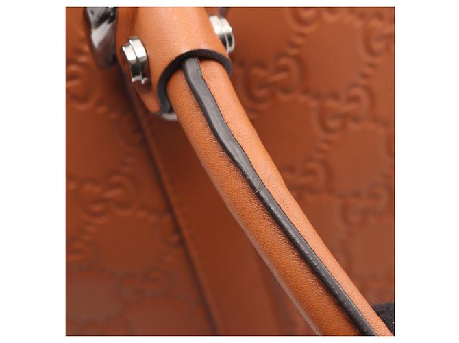 Borsa Tote 2-Way Gucci Interlocking G Guccissima Marrone - vista 7