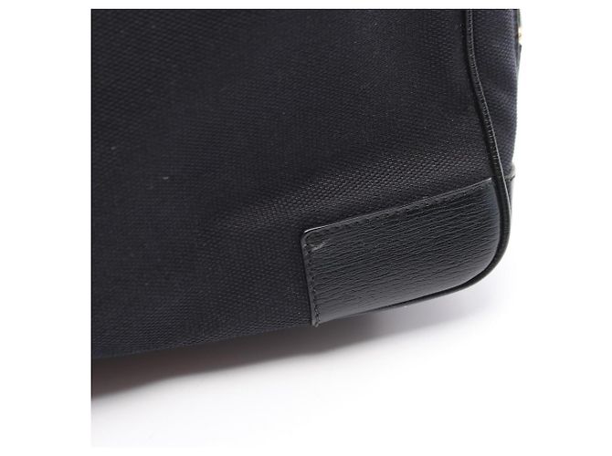 Borsa Gucci G-logo nera in pelle e tela Nero - vista 5