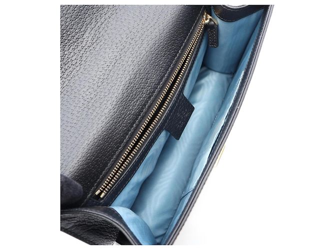 Borsa a tracolla Gucci Sylvie Sherry Line Bee Star Nero Multicolore D'oro - vista 3