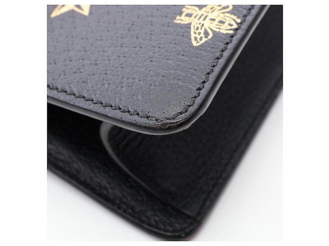 Borsa a tracolla Gucci Sylvie Sherry Line Bee Star Nero Multicolore D'oro - vista 5