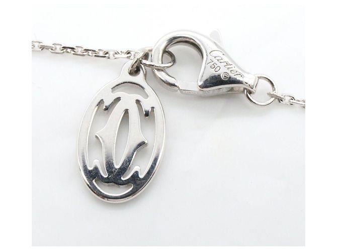 Collana Cartier Diamants Légers 4PD Argento - vista 3