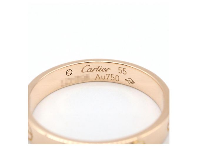 Anello Mini Love Cartier in oro rosa 18K D'oro - vista 3