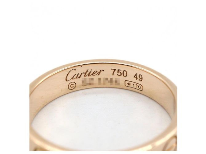 Anello Mini Love Cartier in oro rosa 18K D'oro - vista 3