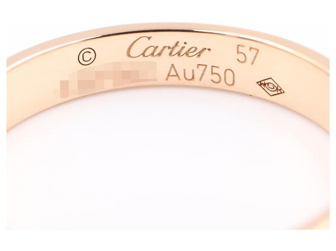 Anello Mini Love Cartier in oro rosa 18K D'oro - vista 3
