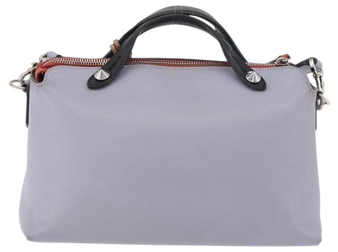 Fendi By The Way Satchel aus Leder Medium Lila - Ansicht 2