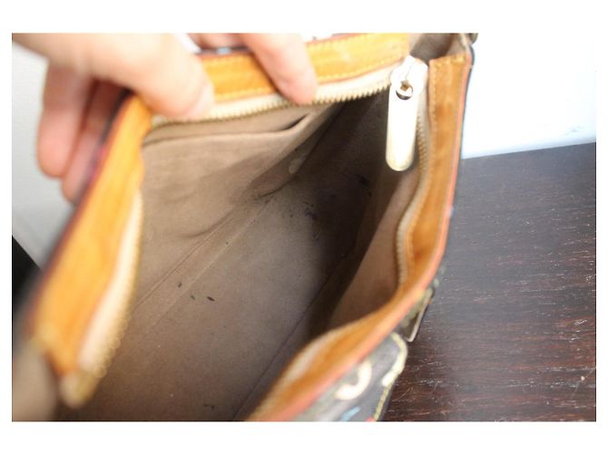 Louis Vuitton x Takashi Murakami Borsa Lodge Nero Multicolore - vista 10