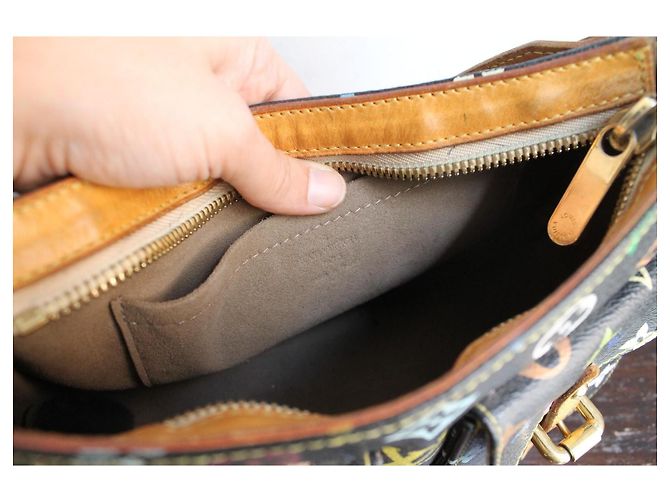 Louis Vuitton x Takashi Murakami Borsa Lodge Nero Multicolore - vista 11
