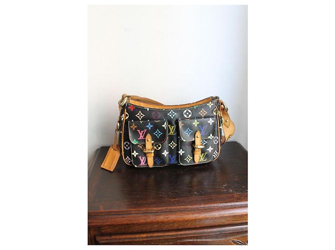 Louis Vuitton x Takashi Murakami Borsa Lodge Nero Multicolore - vista 2