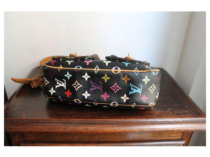 Louis Vuitton x Takashi Murakami Borsa Lodge Nero Multicolore - vista 7