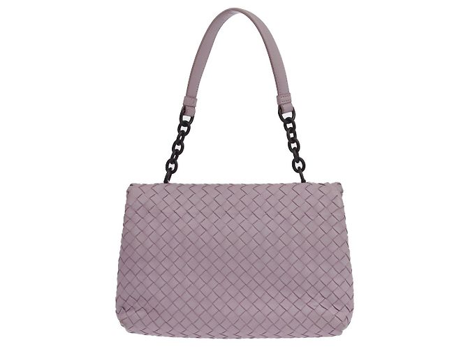 Bottega Veneta Olimpia Intrecciato Nappa Medium Porpora - vista 2