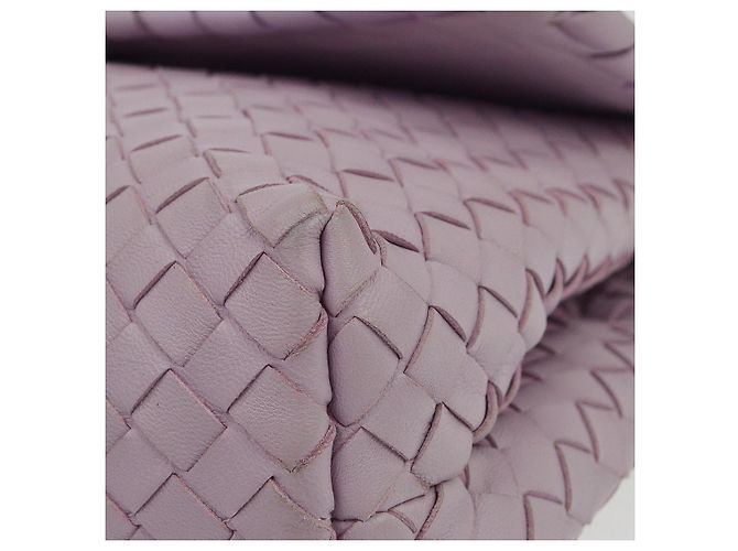 Bottega Veneta Olimpia Intrecciato Nappa Medium Porpora - vista 7