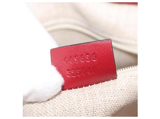 Gucci Margaux Microguccissima Leather Medium Rot - Ansicht 7