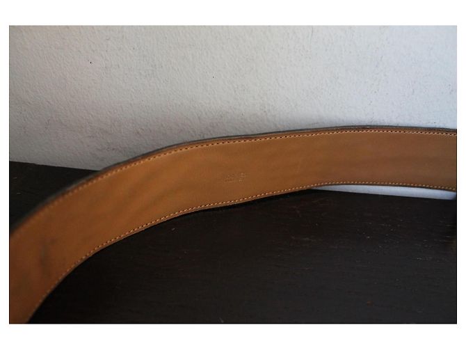 Hermès Collier de Chien Médor Gürtel aus schwarzem Lack-Krokodilleder Gold hardware - Ansicht 7