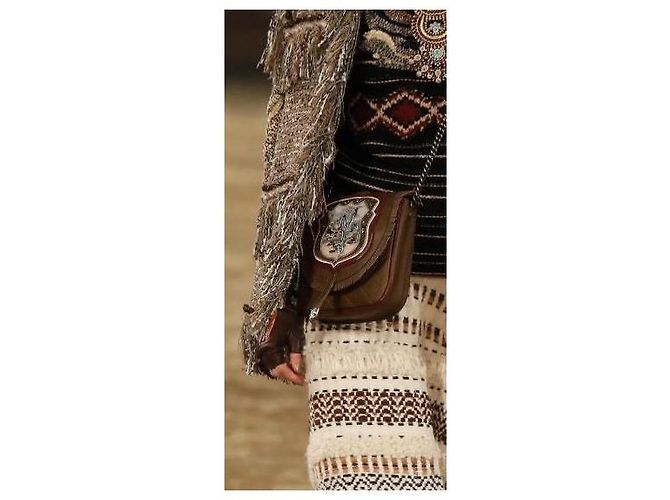 Guanti senza dita Chanel Paris Dallas 14A multicolore Marrone - vista 6