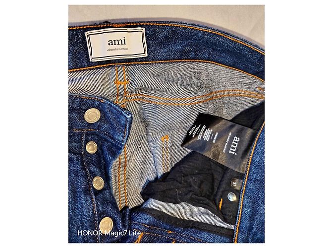 Autre Marque Jeans in denim Dark Wash AMI Alexandre Mattiussi Blu scuro - vista 3
