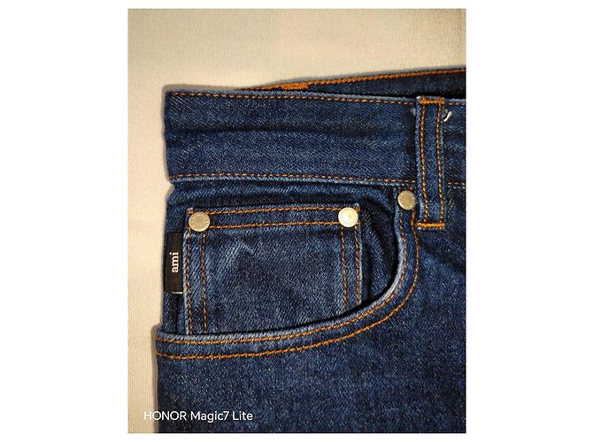 Autre Marque Jeans in denim Dark Wash AMI Alexandre Mattiussi Blu scuro - vista 4