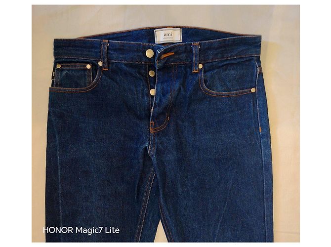 Autre Marque Jeans in denim Dark Wash AMI Alexandre Mattiussi Blu scuro - vista 7