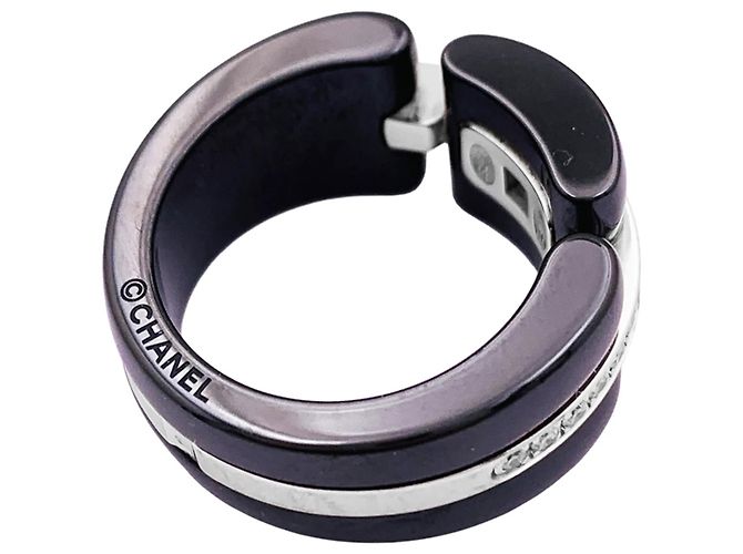 Chanel Ring, "Ultra", Weißgold, schwarze Keramik, Diamanten. - Ansicht 4