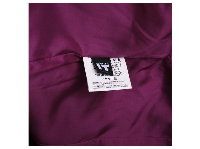 Medusa Vestido palabra de honor con efecto plumas Versace Jeans Couture - años 00 Fucsia - vista 6