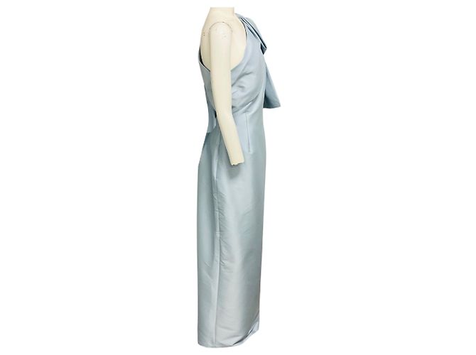 Autre Marque Sachin & Babi Bonnie One Shoulder Column Kleid in Ash Blue Blau - Ansicht 2