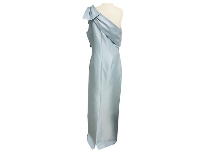 Autre Marque Sachin & Babi Bonnie One Shoulder Column Kleid in Ash Blue Blau - Ansicht 3