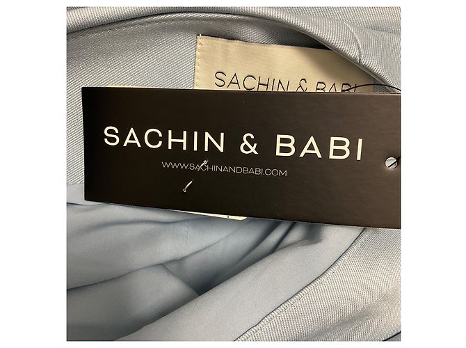 Autre Marque Sachin & Babi Bonnie One Shoulder Column Kleid in Ash Blue Blau - Ansicht 5
