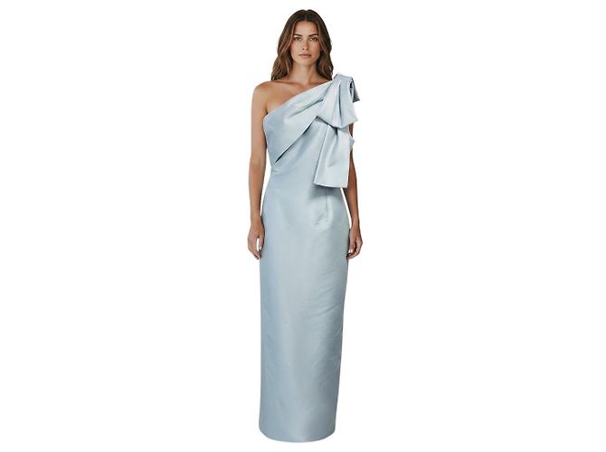 Autre Marque Sachin & Babi Bonnie One Shoulder Column Kleid in Ash Blue Blau - Ansicht 6