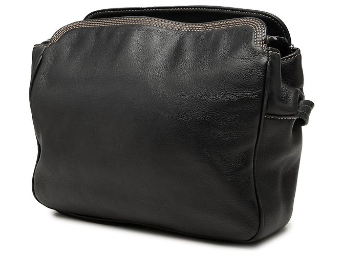 Borsa a tracolla Anagram in pelle nera LOEWE Nero - vista 2