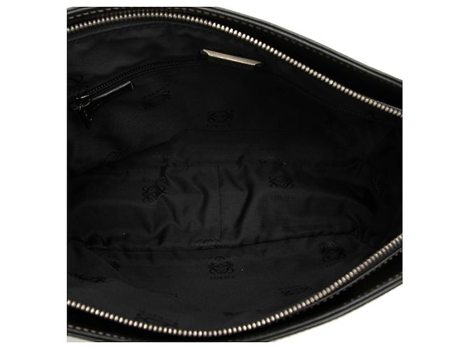 Borsa a tracolla Anagram in pelle nera LOEWE Nero - vista 4