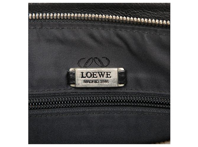 Borsa a tracolla Anagram in pelle nera LOEWE Nero - vista 5